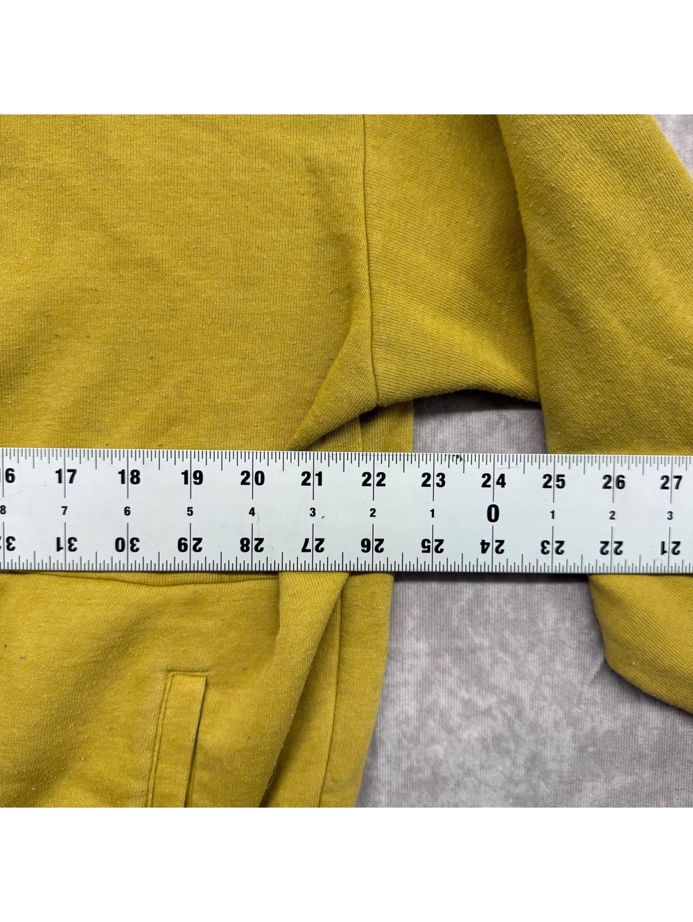Aviator Nation Half Zip Sweatshirt Mens Medium Mustard Yellow Fleece Pullover - Picture 5 of 5